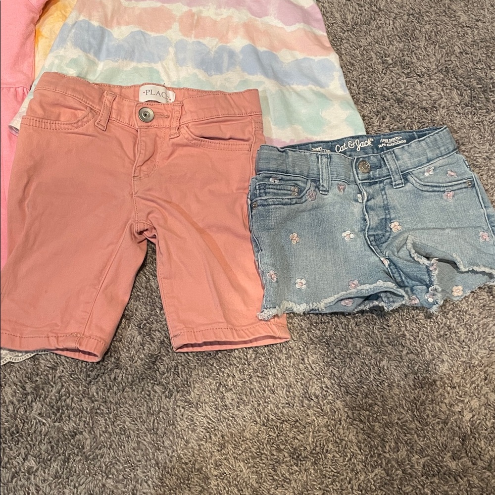 Girls 4T summer bundle dresses and shorts - Picture 2 of 6